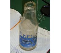 Milk bottle artifact